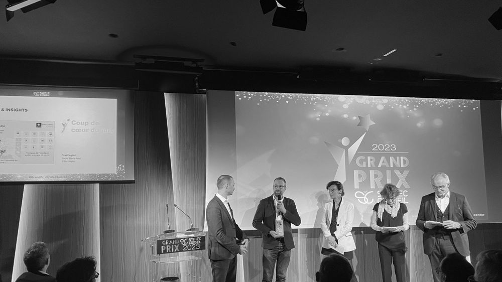Remise du Grand Prix Syntec Conseil 2023, TradEmploi présenté sur scène